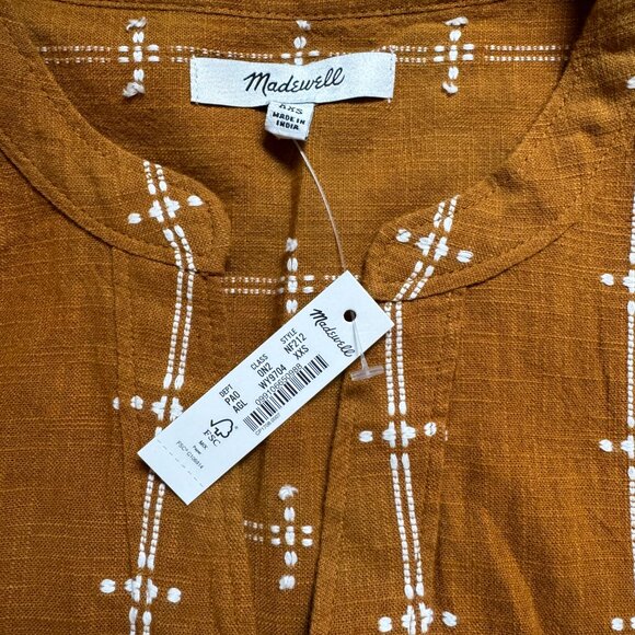 NWT Madewell Popover cotton top (size XXS) - Picture 8 of 8
